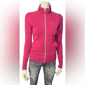 Pink G by Guess Zip-Up Sports Jacket Medium